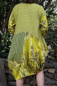 ROBE EN COTON MARGAUX JAUNE CURRY
