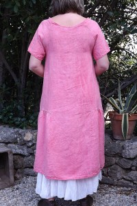 ROBE EN LIN ELICIA FRAMBOISE ET JUPON SUZY
