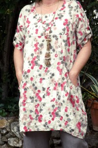 ROBE EN LIN GRANDE TAILLE MARCELLINE BEIGE