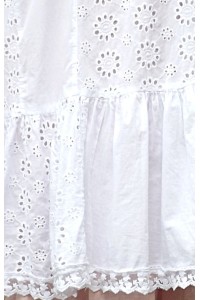 TUNIQUE BRODERIE ANGLAISE BLANCHE EMILIENE