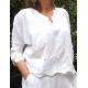 TOP EN BRODERIE ANGLAISE CAMILLE BLANC
