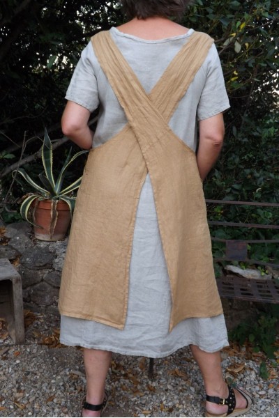 TABLIER JAPONAIS LIN MARIUS CANNELLE ET ROBE ELICIA