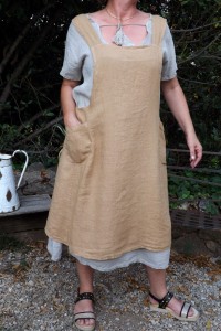 TABLIER JAPONAIS LIN MARIUS CANNELLE ET ROBE ELICIA