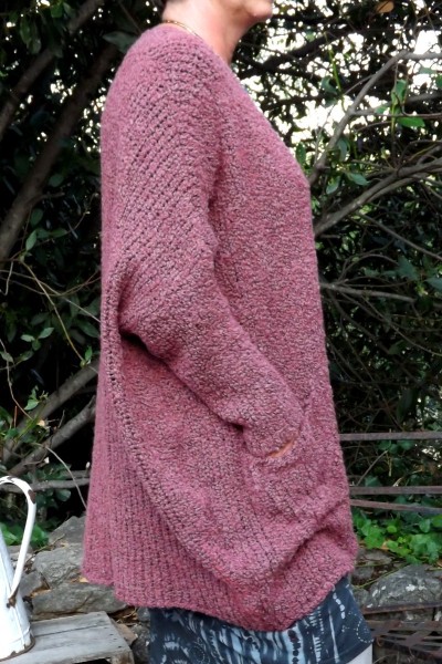 GILET LOOSE LONG VINCENT FRAMBOISE.
