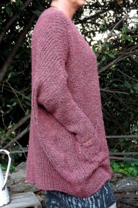 GILET LOOSE LONG VINCENT FRAMBOISE.