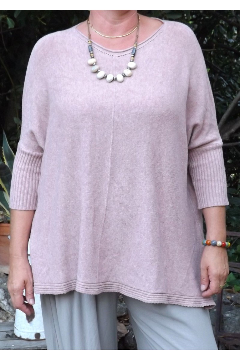 PULL TRAPEZE LEO ROSE POUDRE PULL TRAPEZE LEO ROSE POUDRE