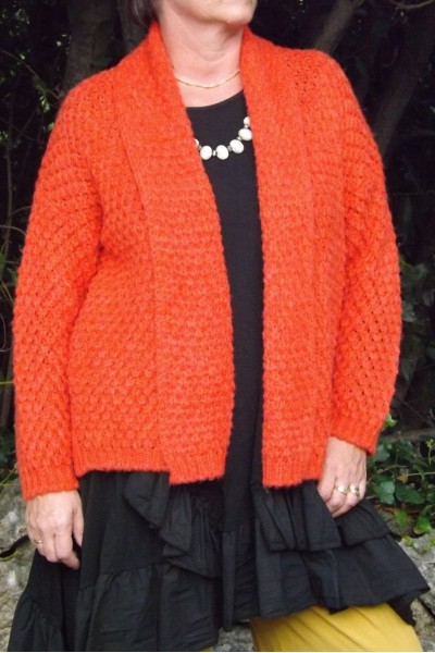 GILET GROSSE MAILLE BASILE CLEMENTINE, TUNIQUE JULIETTE ET PANTALON VICTOR