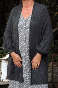 GILET MAILLE FINE ACHILE ANTHRACITE