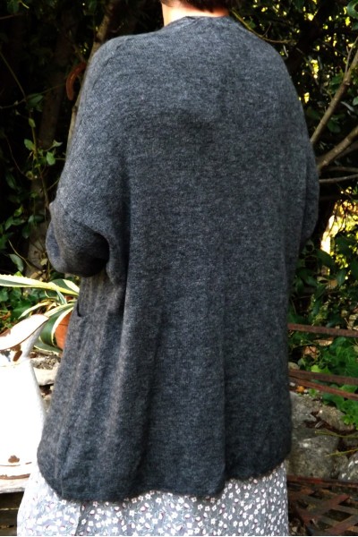 GILET MAILLE FINE ACHILE ANTHRACITE