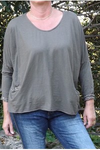 T-SHIRT FAB TAUPE