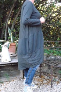 ROBE BI MATIERE MANCHE LONGUE NELLY ET JEAN'S ALEX