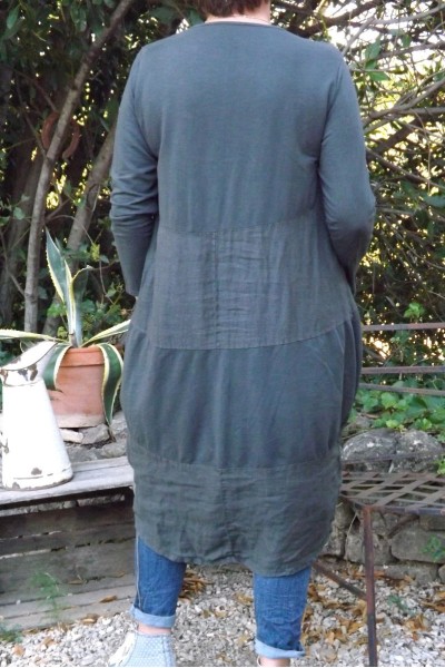 ROBE BI MATIERE MANCHE LONGUE NELLY ET JEAN'S ALEX