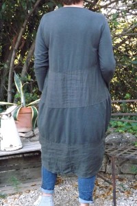 ROBE BI MATIERE MANCHE LONGUE NELLY ET JEAN'S ALEX