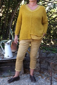 PANTALON JEGGING LEO SAFRAN DELAVE ET PULL ARISTIDE