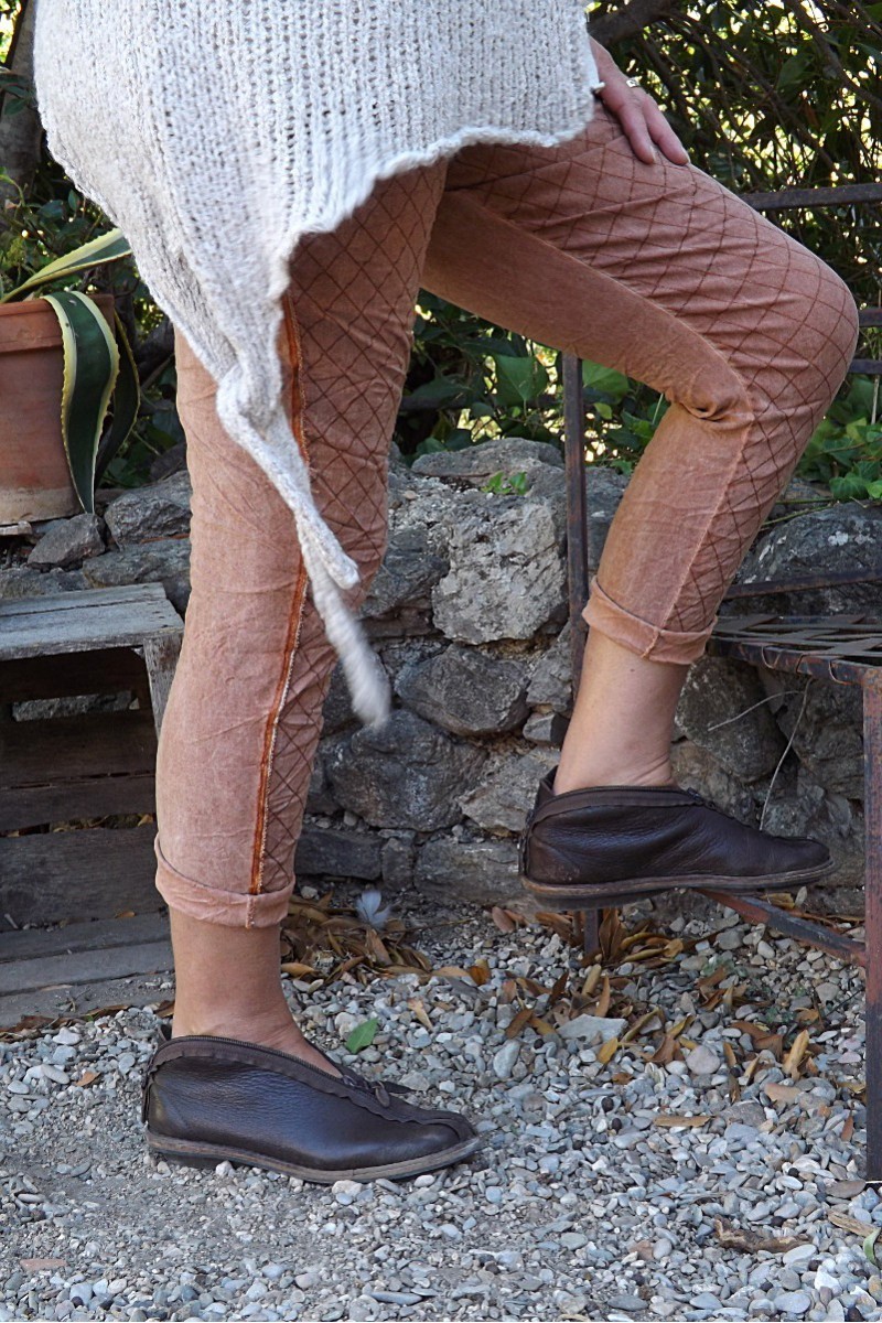 PANTALON JEGGING LEO BRIQUE DELAVE PANTALON JEGGING LEO BRIQUE DELAVE