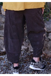 PANTALON VELOURS MILLERAIE LOUIS CHOCOLAT