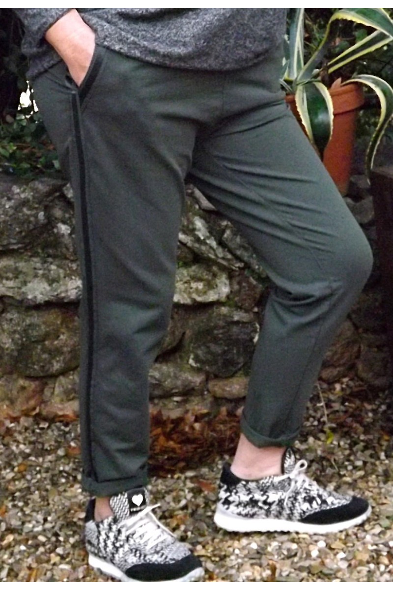 PANTALON GRANDE TAILLE OSCAR KAKI PANTALON GRANDE TAILLE OSCAR KAKI
