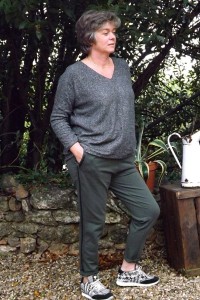 PANTALON GRANDE TAILLE OSCAR KAKI ET PULL ANATOLE