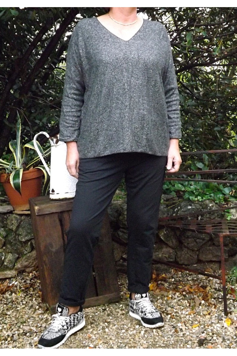 Name it WIDE FIT - Pantalon classique - black/noir