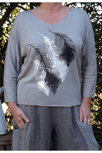 T SHIRT PLUME