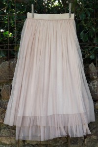 JUPON TULLE ROSE POUDRE FLORENT