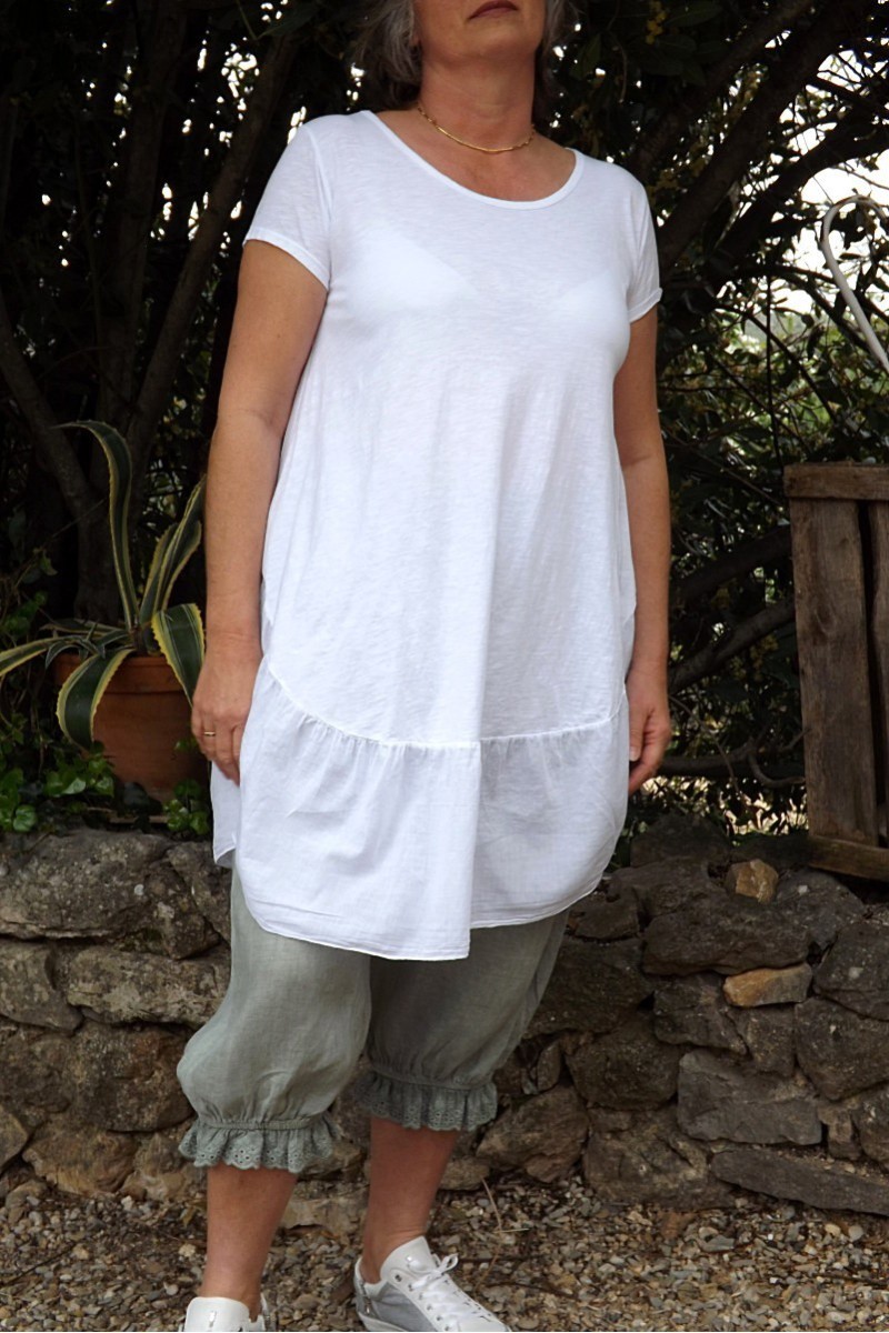 Tunique blanche sales