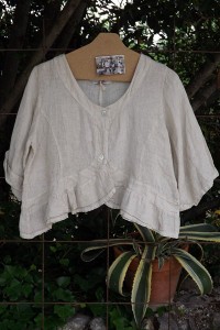 VESTE COURTE EN LIN JUSTINE