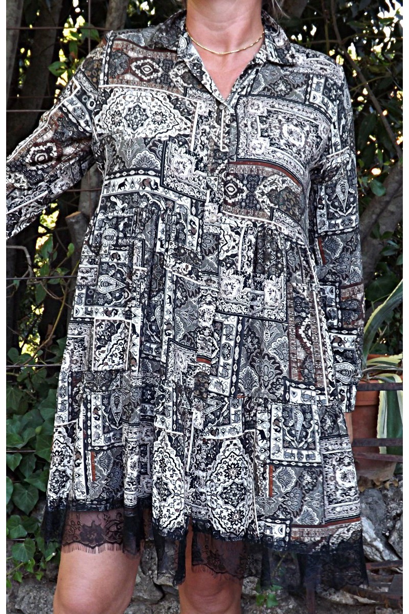 ROBE OU TUNIQUE MANCHES LONGUES NADEGE ROBE OU TUNIQUE MANCHES LONGUES NADEGE