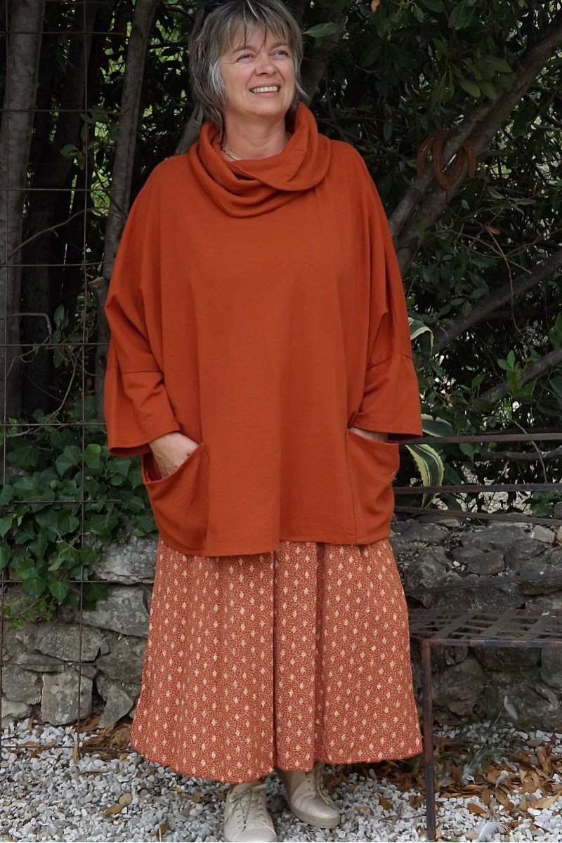 TUNIQUE AMPLE NINA ROUILLE ET ROBE BOHEME EMILIE