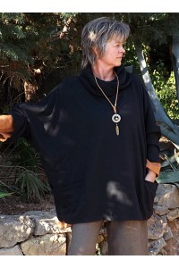 TUNIQUE AMPLE NINA NOIRE ET PANTALON EN LIN MARIUS