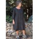 ROBE LIN MANCHES LONGUES SIDONIE ANTHRACITE