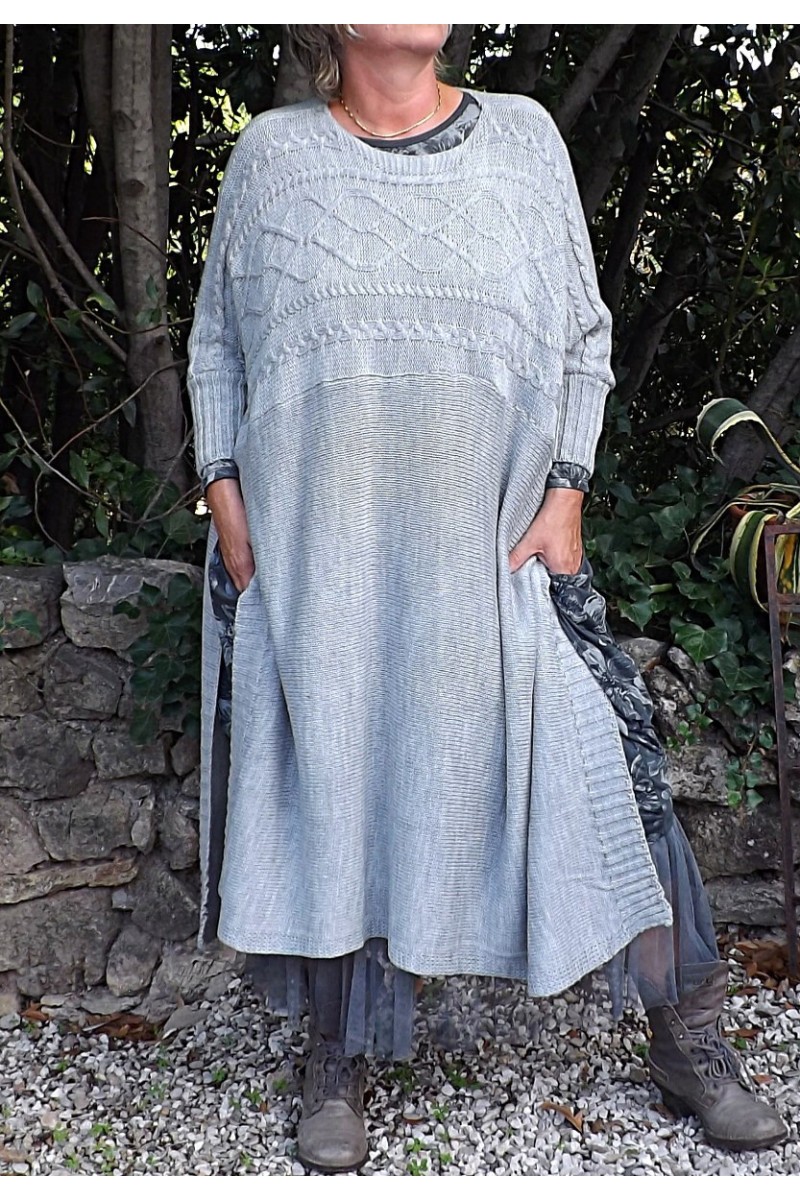 PULL LONG GRIS PERLE FLORENT PULL LONG GRIS PERLE FLORENT
