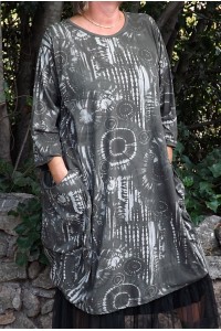 ROBE MANCHES LONGUES AMANDINE KAKI