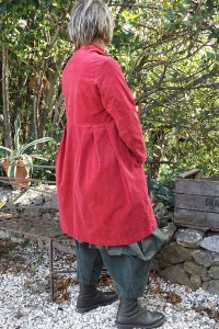 VESTE VELOURS RAS BERENICE CARMIN ROBE PAULINE ET PANTALON VELOURS HONORE