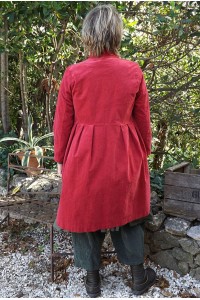 VESTE VELOURS RAS BERENICE CARMIN ROBE PAULINE ET PANTALON VELOURS HONORE