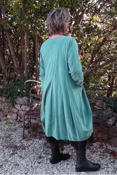 ROBE VELOURS RAS GRANDE TAILLE ADRIENNE ET LE JUPON ACHILLE
