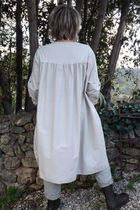 Robe grande taille Hélène beige