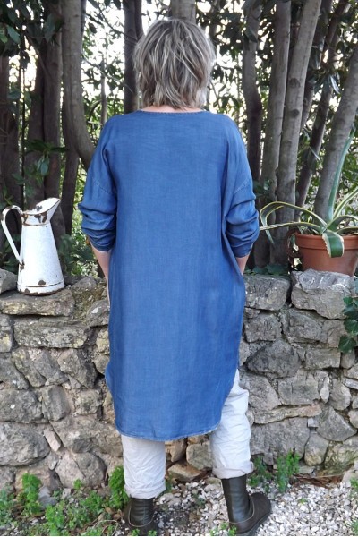 Tunique en tencel Estelle et pantalon Gaston
