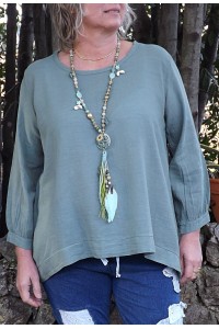 Top coton Jack kaki et pantalon Angus