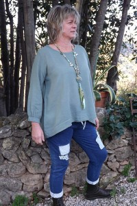 Top coton Jack kaki et pantalon Angus