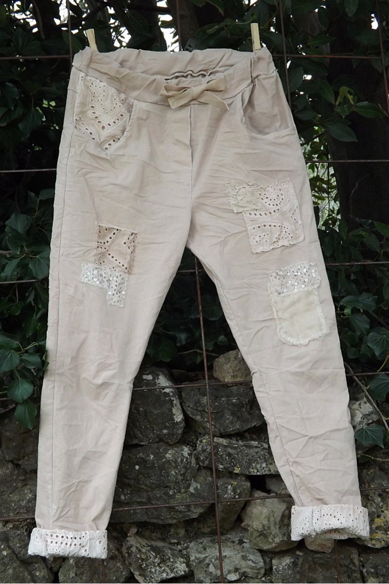 Pantalon Lenny vieux rose