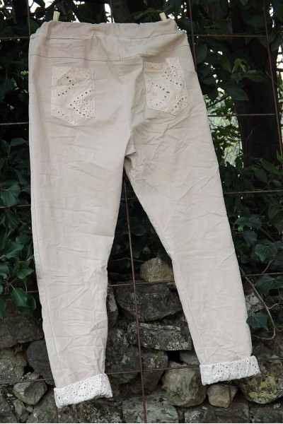 Pantalon Lenny vieux rose