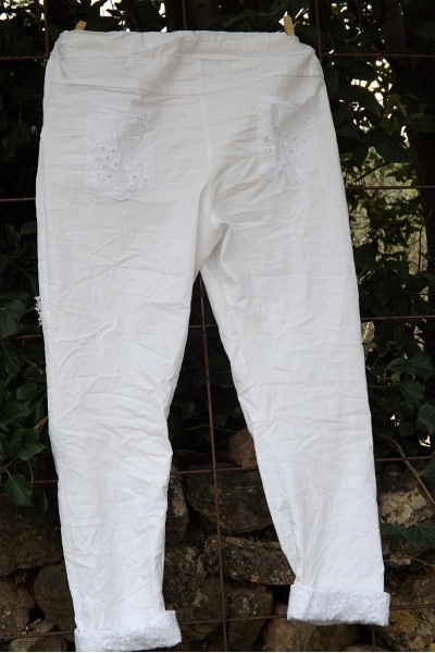 Pantalon Lenny blanc