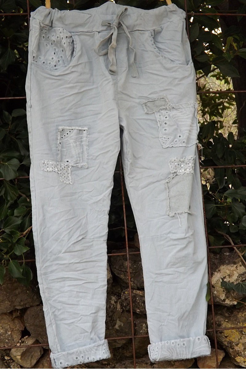 Pantalon Lenny gris perle Pantalon Lenny gris perle