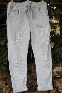 Pantalon Lenny gris perle
