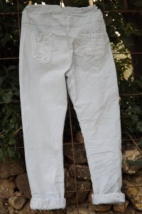 Pantalon Lenny gris perle