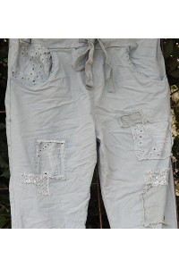 Pantalon Lenny gris perle