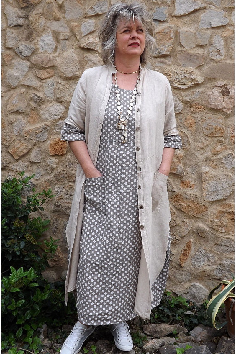 Veste longue beige femme 2025