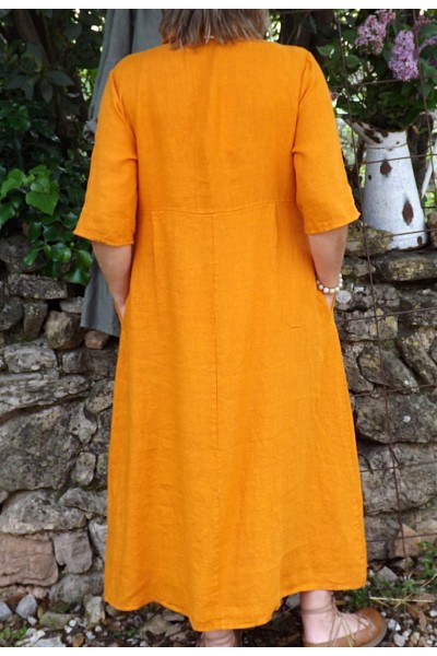 Robe longue lin clèmentine Bérangère
