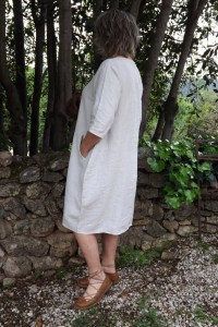 Robe lin beige Eva